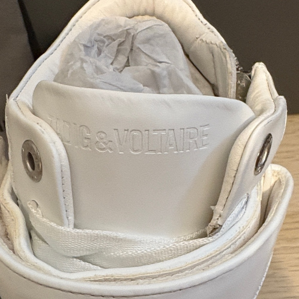 Zadig & Voltaire Women's White High-Top Sneakers - Picture 4 of 10